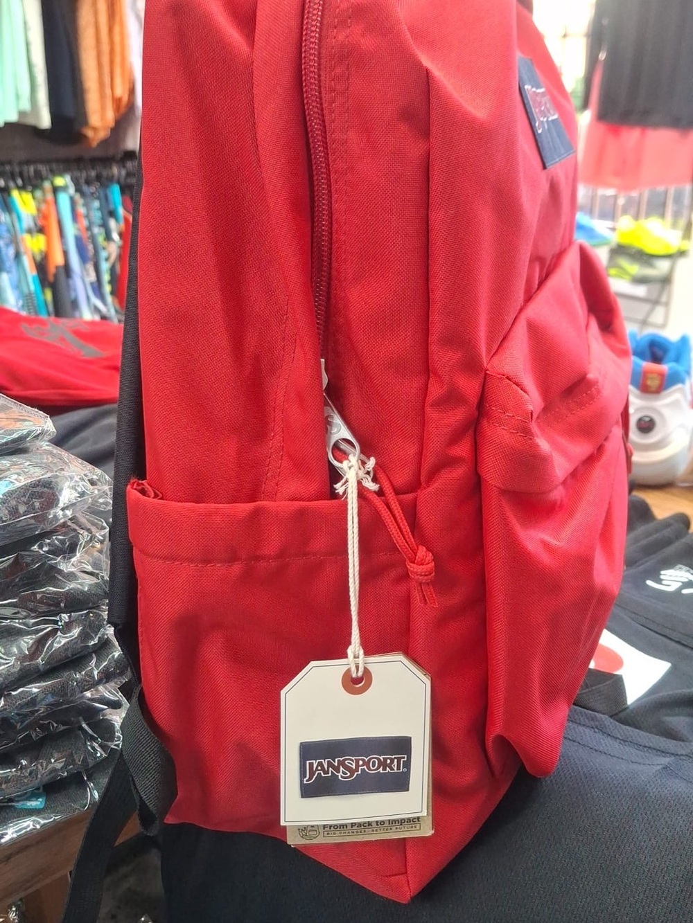 Jansport Red Everyday Classic Backpack - Picture 3 of 5